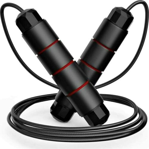 Jump Rope Rapid Speed Bearings Steel Skipping Rope Fitness Jumping Rope Cable with Ball Gym Fitness Home Exercise Slim Body