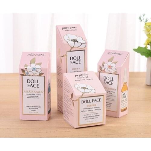 Custom printed foldable empty cosmetic cream paper box for skincare packaging/essential oil package box ---XP0993