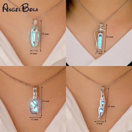 Mixed style for U choose Pearl Cage Love Wish Beads Cage Oyster Mountings Locket Open Pendant women necklace