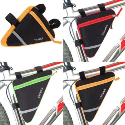 Sport 1PC Waterproof Bicycle Bags Front Tube Frame Bag Bike Pouch Frame Holder Saddle Bag Drop Cycling Gear