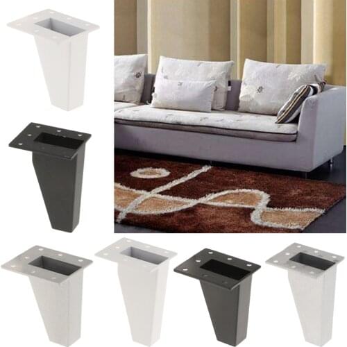 Heavy Duty Rustproof Metal Furniture Legs Sofa Couch Chair Bed Ottoman Cabinet Legs Anti-damp Feet Plinth Stand Bed Riser 8/10cm