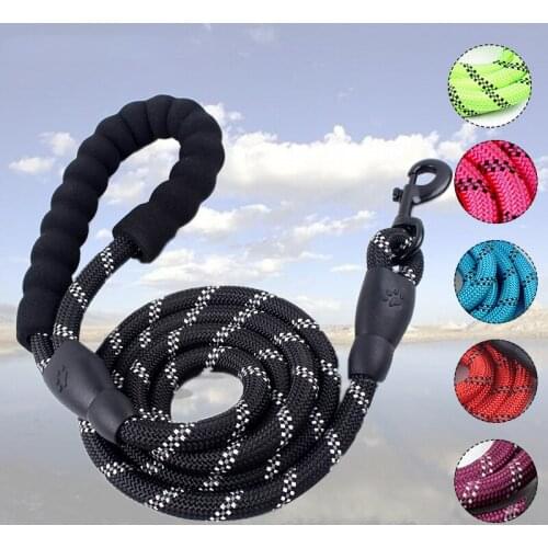Pet Dog Leash Reflective Nylon Rope Outdoor Walking Durable Collar Leash Variety Multi-color Optional Portable Pet Rope