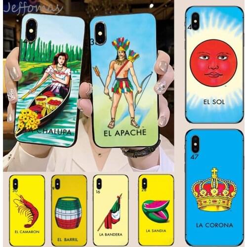 Loteria Card Mexican Bingo Lottery Phone Case for iPhone 11 12 mini pro XS MAX 8 7 6 6S Plus X 5S SE 2020 XR