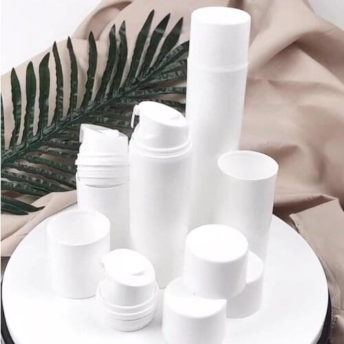 10pcs Airless Pump Bottles Vacuum Container Cosmetic Packaging Empty Plastic Lotion Bottle Tube 30ml 50ml 80ml 100ml 120ml 150ml