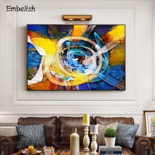 1 Pieces Abstract Famous Artworks By Kandinsky Wall Art Pictures For Living Room Modern HOme Decor Picasso HD Canvas Paintings