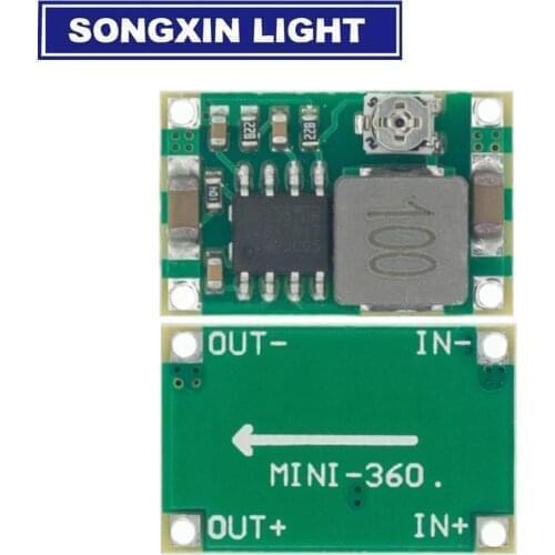 10pcs Mini360 DC-DC Buck Converter Step Down Module 4.75V-23V to 1V-17V 17x11x3.8mm SG125-SZ