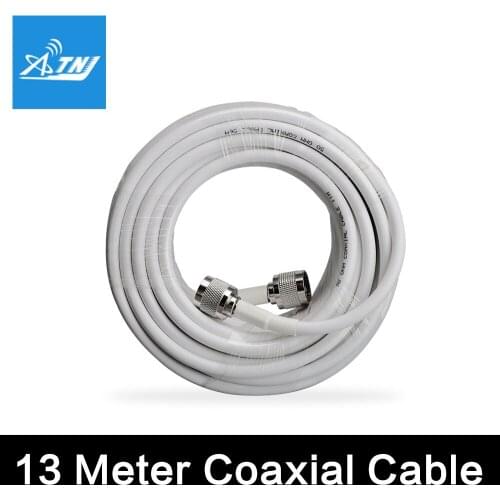 13 Meters RG6 Low Loss Coaxial Cable 50ohm N Male to N Male Connector Communication Coax Cable For Mobile Phone Signal Booster