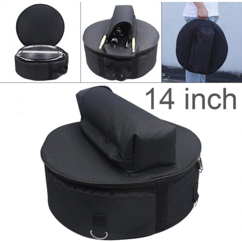14 Inch Snare Drum Bag Add Cotton Drum Sticks Stand Percussion Instrument Waterproof Oxford Backpack
