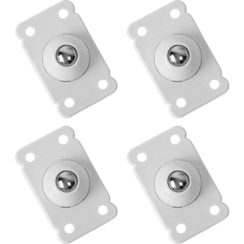 4pcs Organizer Rack Fixed Wheel Household Storage Box Trash Can Directional Pulley Wheel Tool Furniture Caster