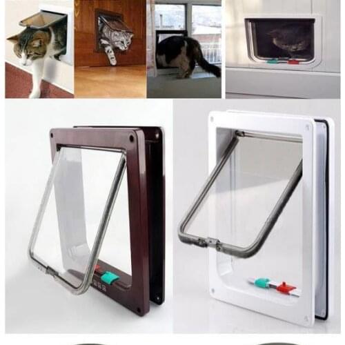 ABS Pet Supplies Cat Door Cat Hole Dog Door Hole Controlled Entry and Exit Directions Pet Door Cat Supplies Dog Supplies