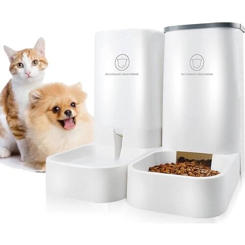 3.8L Pet Dog Cat Automatic Feeder Detachable Large Capacity Dog Cat Water Dispenser Food Feeding Device For Cat Dog Pet Supply