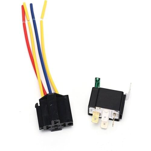 12V 5pin 40A Car Relay 12V 4pin With Copper Terminal Auto Relay With Relay Socket Waterproof Automotive Relay