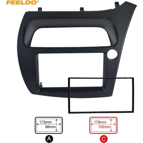 FEELDO Car DVD/CD Radio Stereo Fascia Panel Frame Adapter Fitting Kit For Honda CIVIC Europe 06~11(RHD) #HQ2659