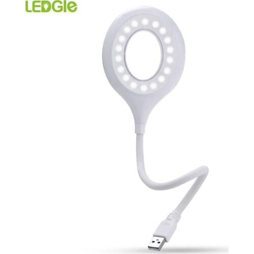 LEDGLE 18Leds USB Reading Light Flexible book light Back to School Book Lamp for Power Bank PC Laptop Notebook Compute Read Lamp