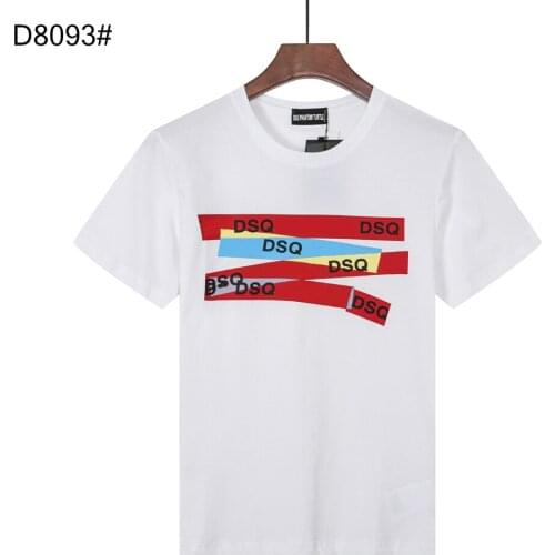 DSQ PHANTOM TURTLE Mens Short Sleeve Logo Series Graphic T-Shirt Men Fashion Print Cotton Tees Breathable Quality Tops D80931