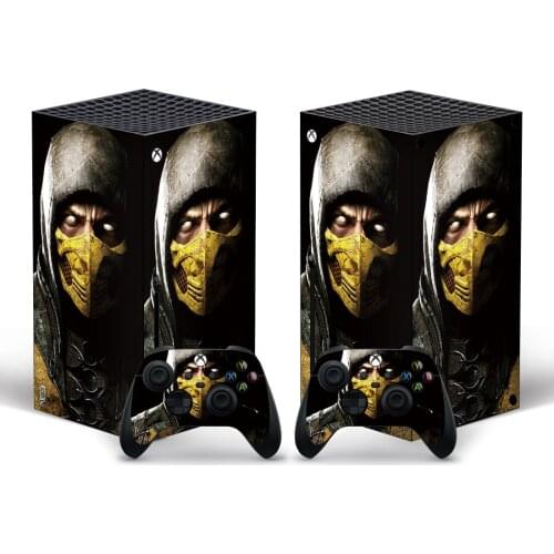 New Mortal kombat Style Xbox Series X Skin Sticker for Console & 2 Controllers Decal Vinyl Protective Skins Style 1