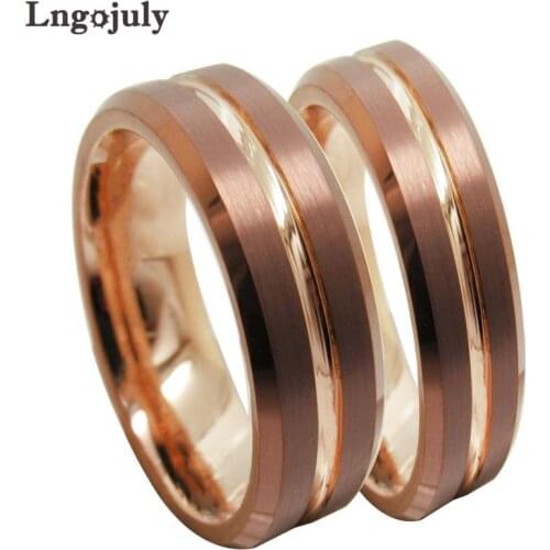 New Couple Ring Tungsten Carbide Ring Wedding Ring Jewelry Engagement Wedding Party Tungsten Ring For Men Women Gifts Wholesale