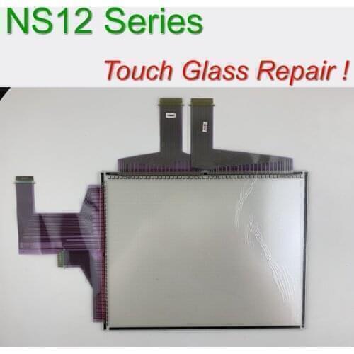 NS12-KBA05 NS12 Original Touch Screen Glass + Protective Film for OMRON HMI Panel repair~do it yourself, Have in stock