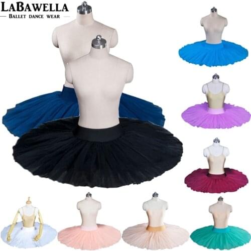 Girls professional half pancake tutu skirt BT8923kids Blue Half Ballet Tutu with 7layer of tulle