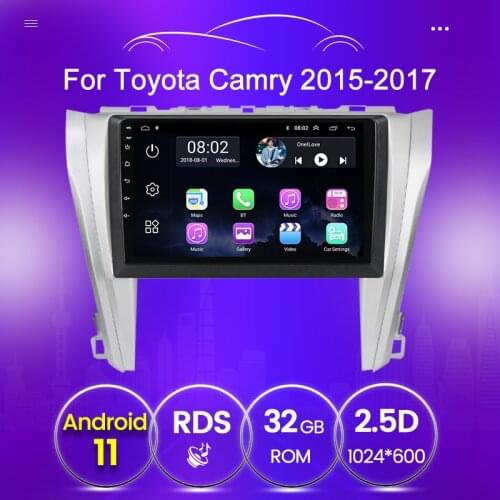 RDS GPS Quad core For Toyota Camry 7 XV 50 55 2014 - 2017 Car radio multimedia video player 1024*600 2.5D Bluetooth WIFI