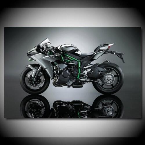 Superbike Kawasakis ninja H2 Motorcycle Wall Art Picture Posters and Prints Modern Canvas Paintings for Living Room Decor