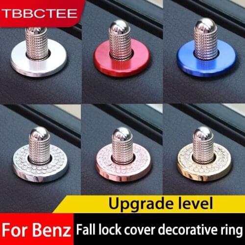TBBCTEE Luxury Rhinestone Shinning Car Door Lock Pin Button Circle Decorative Ring Car Styling Decoration