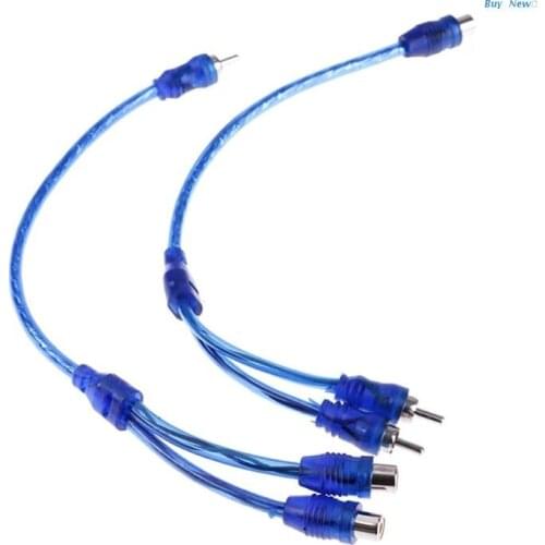 20CE Universal Vehicle Stereo Adapter 1 Male to 2Female/2 Female to 1 Male Cord