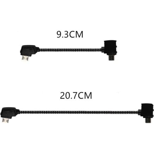 20 pcs Remote Control Phone Tablet USB cable Data Connector Nylon Line type-c for DJI Mavic Pro air mavic 2 Drone accessories