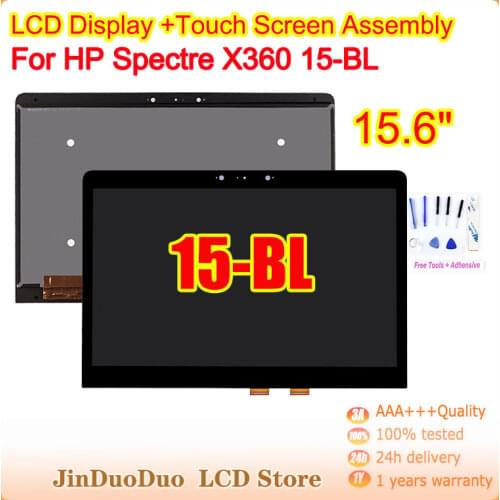 For HP Spectre X360 15-BL 15-bl100ur 15-bl101na 15-bl112dx Serise 4K LCD Display Touch Screen Assembly Digitizer Repair