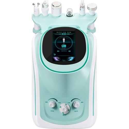 7 in 1 H2-O2 Hydra+Oxygen Spray Aqua Peel Hydro Facial Machine Ultrasonic Skin Scrubber RF Bio Machine Skin Testing Machine