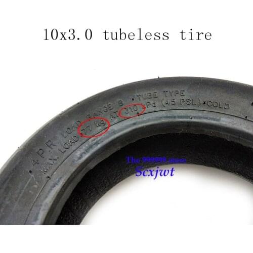 Free shipping 10x3.00 electric scooter Tubeless Vacuum tire 10*3.0 scooter vacuum tyre 10 inch widening and thickening tire