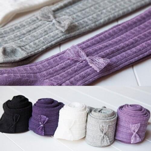 Children Tights Cotton Baby Girl Pantyhose Kid Infant Knitted Tights Soft Toddler Pantyhose Clothing Newborn Stockings Solid