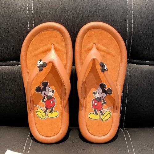 Childrens 2021 Disney Soft-soled non-slip Womens sandals, Minnie and Mickey cartoon sandals, mens and womens home shoes
