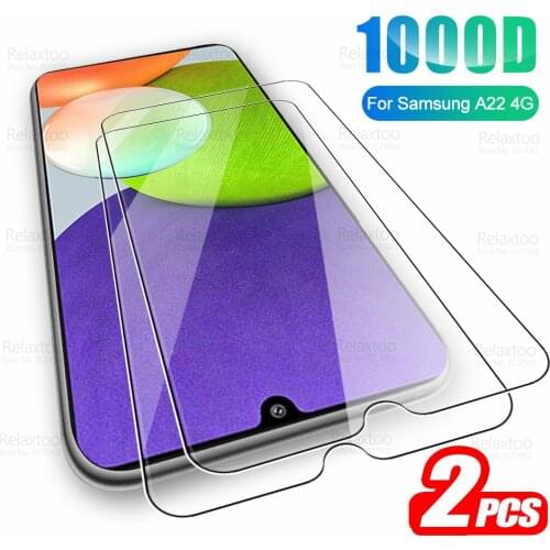 For Samsung A22 4G Glass 2pcs Tempered Glass For Samsung Galaxy A 22 SM-A225F 6.4" Screen Protector Guard HD 9H Protective Film