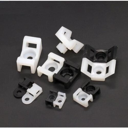 Cable tie fixing seat saddle-shaped wire fixing seat wire clip cable organizer screw hole seat wire and cable clamp HC