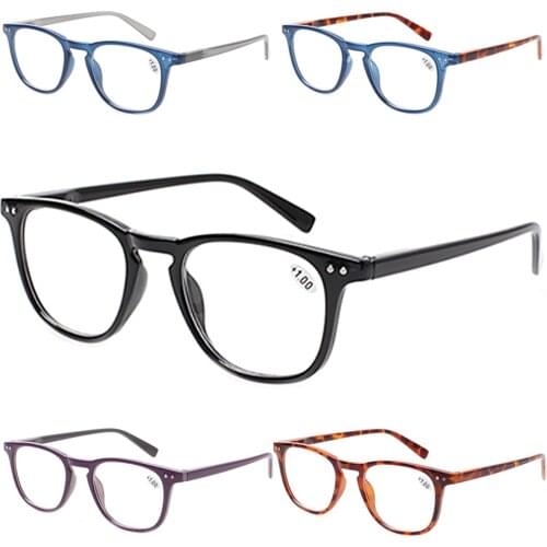 Mens and Womens Fashion Reading Glasses Spring Hinges Comfortable and Light Men and Women Reader