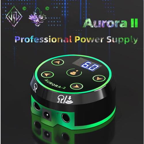 Aurora-2 Tattoo Machine Power Supply Digital LCD New Mini LED Touch Pad For Professional Supplies