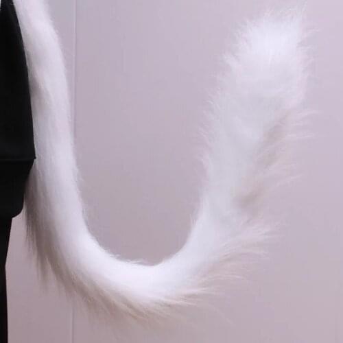 The Cat 's tail cos the Cat ear Wolf tail male maid niang park Cat tail hand made animal tail