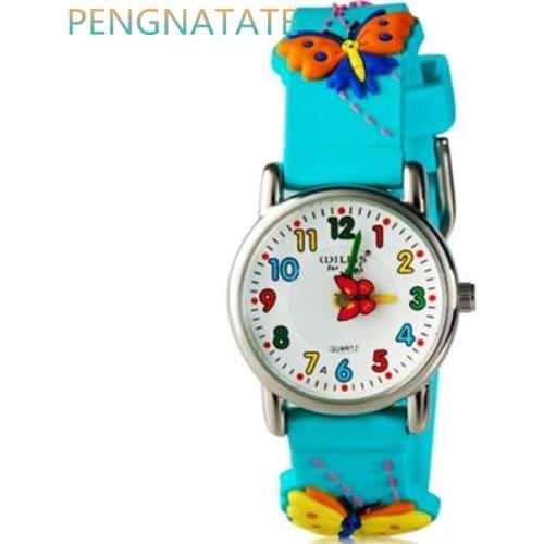 WILLIS Fashion 3D Children Clock Watches Cartoon Child Kids Quartz Sport Waterproof Boys Wristwatch Relojes Relogios PENGNATATE