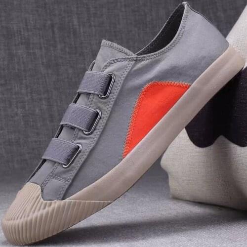Mens Casual Shoes Summer Breathable Autumn Mens Flat Shoes Flat-bottomed Mens Casual Canvas Shoes