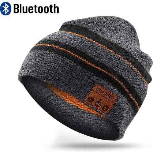 Men Women Outdoor Sport Wireless Bluetooth Headphone Earphone Beanie Magic Music Hat Smart Electronics Hat for Smart Phones