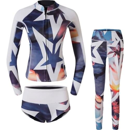 2021 NEW 2MM wetsuit women neoprene dive and sail surfing free diving Equipment for acuba Snorkeling swimming suit free dive