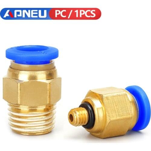 PC Air Pneumatic Fitting Quick Connector m5 4mm 6mm 8mm 10mm 12mm Male Thread 1/4 1/2 1/8 3/8 Compressed Hose Tube Pipe