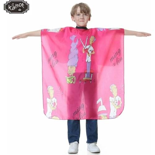 Special Salon Kids Waterproof Hair Cutting Cape Hairdressing Gown Hairdresser Barber Apron Girls Boys Home Hair Cut Cloak Wrap