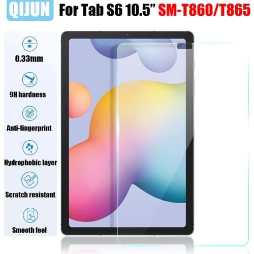 Tablet glass for Samsung Galaxy Tab S6 10.5" 2019 Tempered film screen protector hardening Scratch Proof for SM-T860 SM-T865
