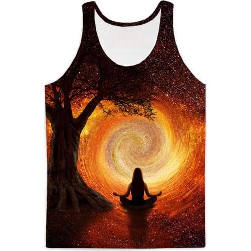 REAL American SIZE Elevated Queen - Universe Manifesting Sublimation Print Tank Top