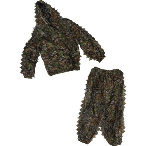 Military Hunting Camo 3D Camouflage Ghillie Bionic Training Suit