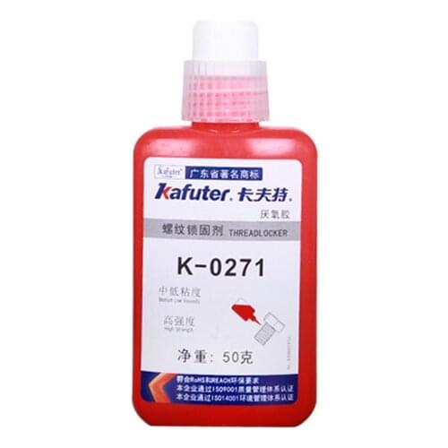 Kafuter 50ml High Strength,low Viscosity Red Screw Seal Glue Anti-loose Anaerobic Glue Thread Locker