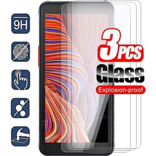 3pcs Protective Tempered Glass For Samsung Galaxy XCover 5 XCover5 Sumsung X Cover 5 SM-G525F Safety Cover Screen Protector Film