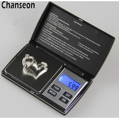 Chanseon 300g x 0.01g Precision Digital Scale for Gold Sterling Silver Jewelry Scale 0.01 Pocket Balance Electronic Handy Scale